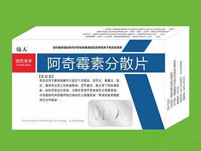 阿奇霉素分散片（广谱消炎药）