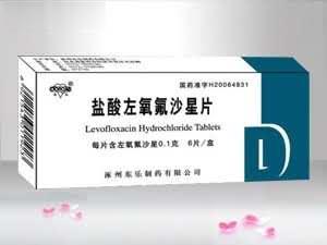 盐酸左氧氟沙星片6片装