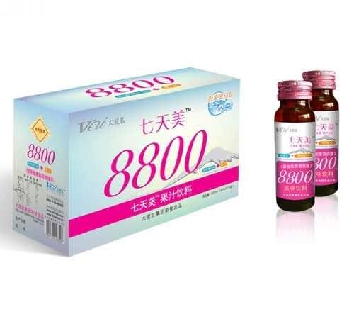 胶原蛋白  七天美8800果汁饮料