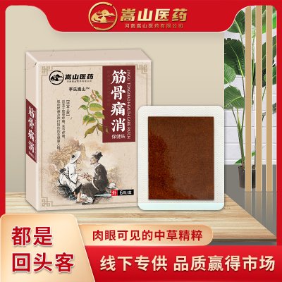 嵩山医药筋骨痛消保健贴(非跌打扭伤颈肩关节疼痛贴膏批发非膏药